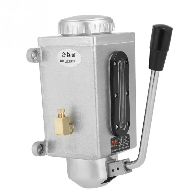 

Lubricating Manual Oil Pump Hand Lubrication 500CC CNC 4mm Double Outlet Port Manual Lubricating Pump