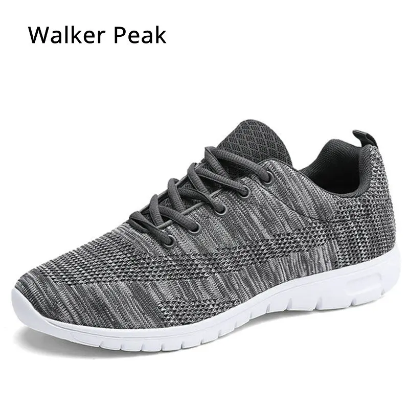 Мужские Сникеры Кроссовки Fly-вязаный мужской супер легкий носок повседневная обувь дизайнерская подошва обувь осень 2019 бренд Walkerpea