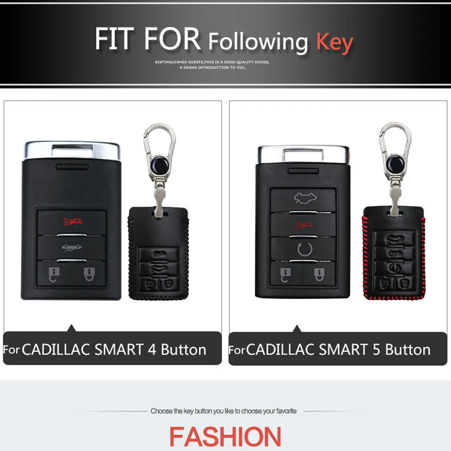 Metal Keychain Car Key Case For Cadillac (1)