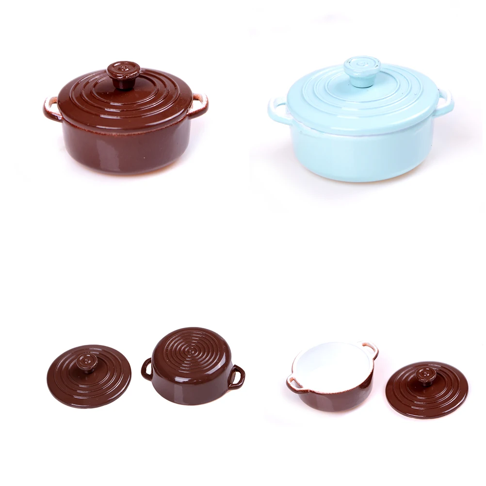 1:12 Dollhouse Miniature Cookware Pot Pan SET 8pcs W2M8
