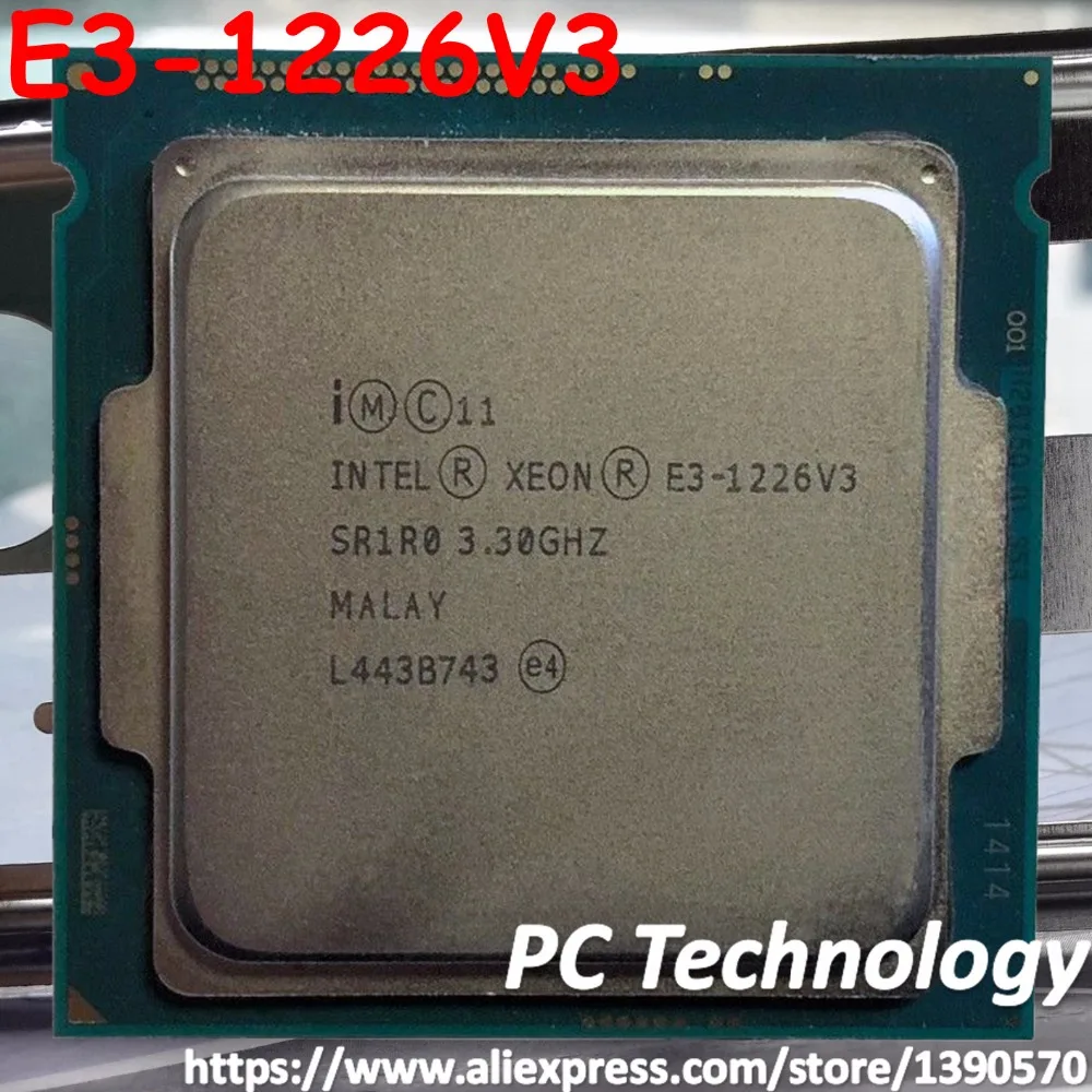 Процессор Intel Xeon E3 1226V3 процессор 3,30 ГГц 8 м LGA1150 четырехъядерный настольный E3 1226 V3 Бесплатная доставка E3 1226V3 1225V3 1225 V3|chipset| | АлиЭкспресс