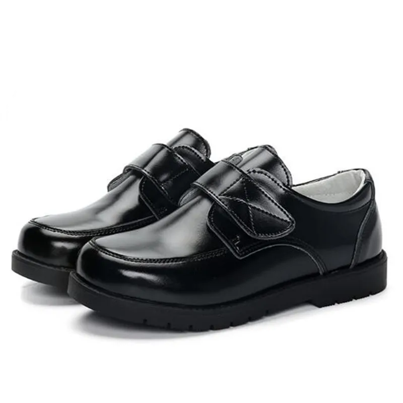 Новые детские школьные модельные туфли для мальчиков из натуральной кожи; тонкие туфли для малышей; белые и черные дышащие туфли на плоской подошве для детей; 02B