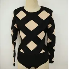 Новые черные и бежевые сетчатые женские бандажные платья с длинным рукавом и круглым вырезом+ костюм