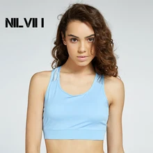 

Women's Sports Bra Top Active GYM Crop Running Training Yoga Top Mid Impact