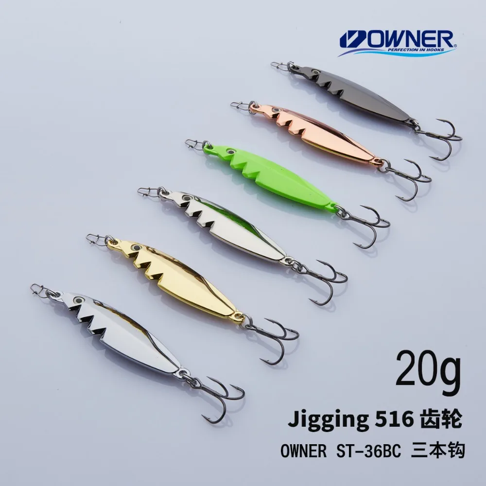 YAPADA Jigging 516 Gear 20 25 г усиленный тройной крючок 70 75 мм разноцветное перо