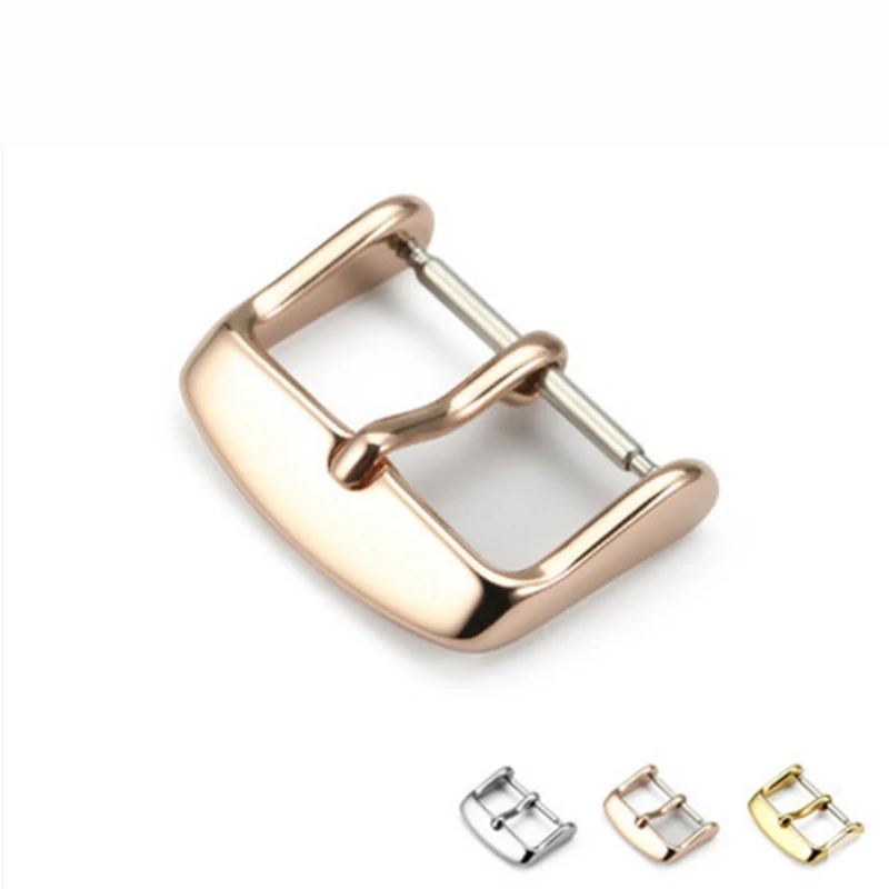 10PCS Watches Accessories Watch Buckle Silver Gold Black Stainless Steel Watchband Clasp Wristwatch 16mm 18mm 20mm 22mm