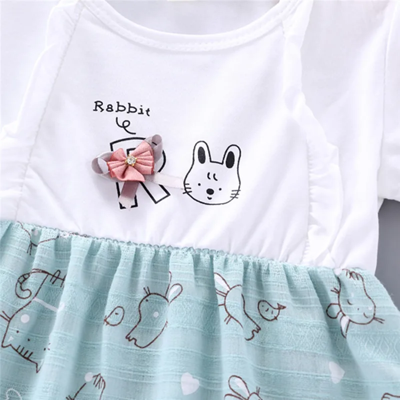 girls clothes Toddler Baby Kids Girls Cartoon Cat Print Flower Dress Princess Dresses vestido robe fille  #4j26 (11)