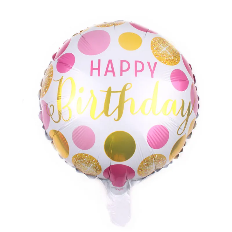 Новинка, 18 дюймов, черные фольгированные шары с днем рождения, шары с бабочками, милые, вечерние, праздничные, надувные, детские игрушки - Цвет: 5