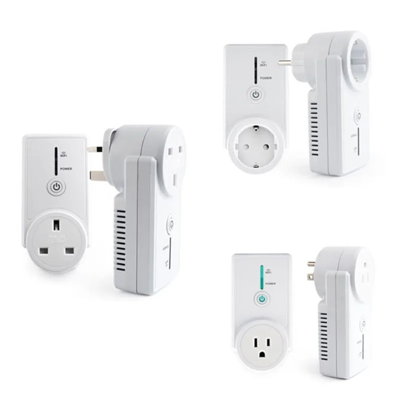 

New Arrival UK US EU AC Power Socket Plug Travel WiFi Intelligent Phone Wireless Remote Control Smart Power Socket Plug