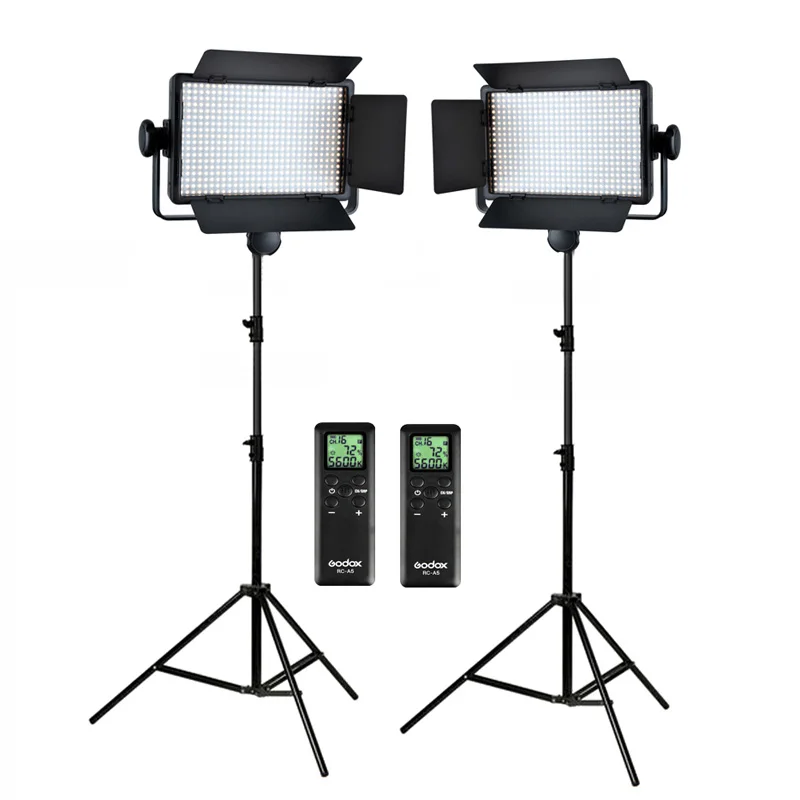 Godox 2x светодиодный 500C 500 светильник панели 3300 5600K двухцветный видео Светильник ing