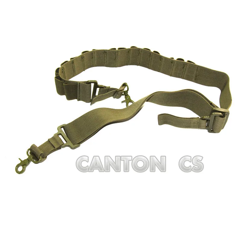 Tactical Airsoft Rifle Sling Shotgun 25 Shell Round Bandolier Cartri