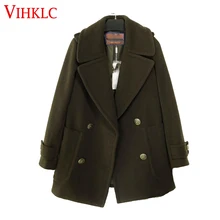 Женское корейское пальто, модное женское зимнее пальто, шерстяная верхняя одежда, пальто, зимние куртки, Женская парка, пальто, верхняя одежда, высокое качество, G540