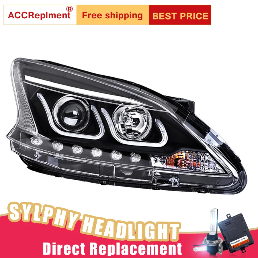 2 шт. светодиодный ные фары для Nissan Sentra 2012 2015 Автомобильные ангельские глазки