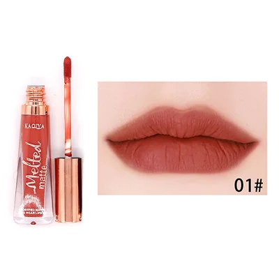 KAQIYA 8 Colors Beauty Makeup Lipgloss Waterproof Long Lasting Matt Lip Gloss Sexy Velvet Pigment Matte Liquid Lipstick Make Up - Цвет: 01