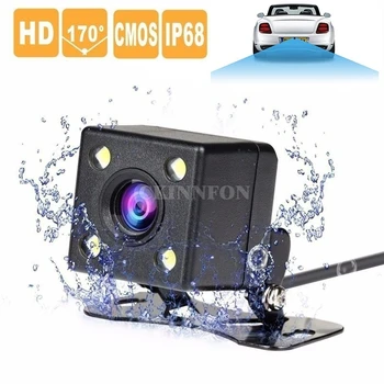 

200Pcs/Lot Car LED Night Vision Waterproof Camera Car Parking Rear View Camera (Color: Black)