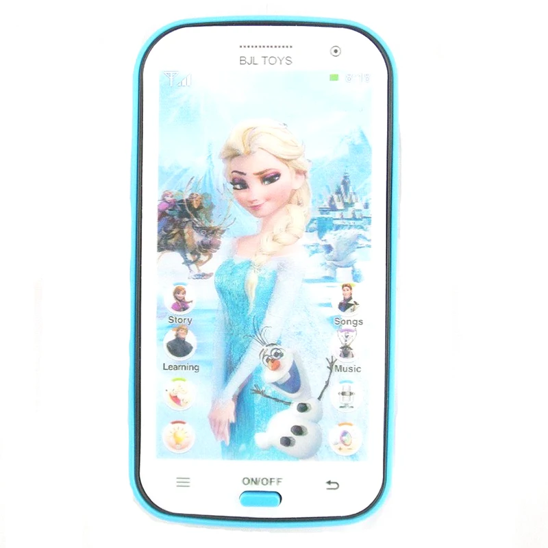 1 Pcs Snow Queen Toy Phone Talking Princess Anna Elsa Phone Mobile Learning Education Baby Mobilephone