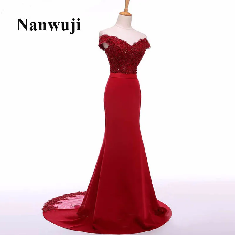 Plus Size Custom made 2017 Elegant Appliques Sweetheart Dark Red