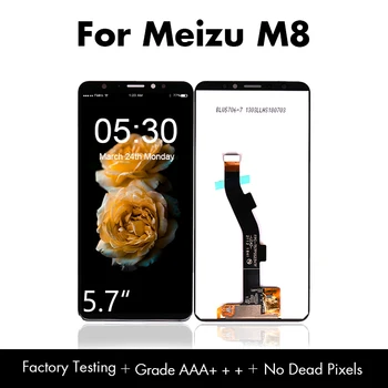 

10ps/lot for Meizu M8 LCD Display Touch Screen Digitizer Assembly LCD for Meizu V8 Pro LCD Screen Original Free Shipping DHL EMS