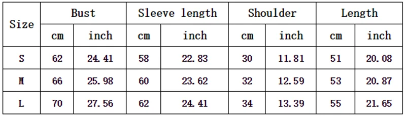 wb0122 size table