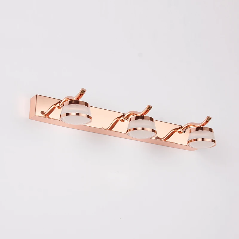 Najtaniej Zerouno lampa łazienkowa lustro ze stali nierdzewnej światło pokój Vanity kinkiet led akryl abażur kryty wodoodporna ściana oświetlenie