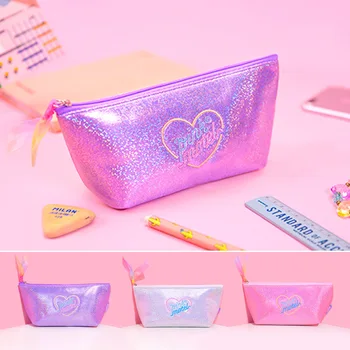 

Large Pencil Case for Girls School Penal Pencilcase Kawaii Laser Pen Case Bag Kids Pencil Pouch Storage Box Stationery Supplies
