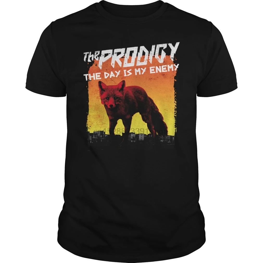 

Men Short sleeve tshirt The Prodigy Band The Day Is My Enemy Tshirt cool Women t-shirt