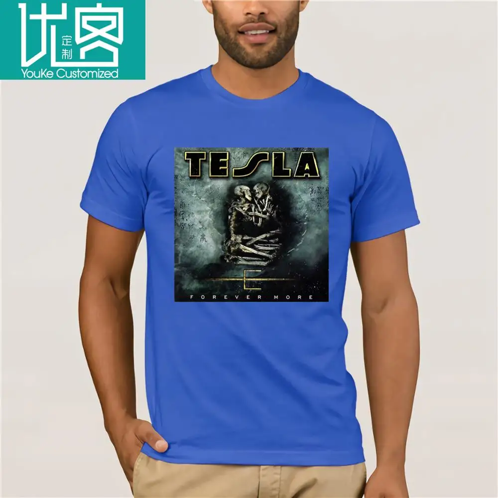 New Popular Tesla Forever More Metal Rock Band Legend Men's Black T-Shirt S-3XLFashion Summer Top Tee White Style | Мужская одежда
