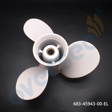 Контрольный Алюминиевый Пропеллер Размер 9-1/4x10-1/2 для лодочного мотора Yamaha 9.9HP 15HP 683-45943-00