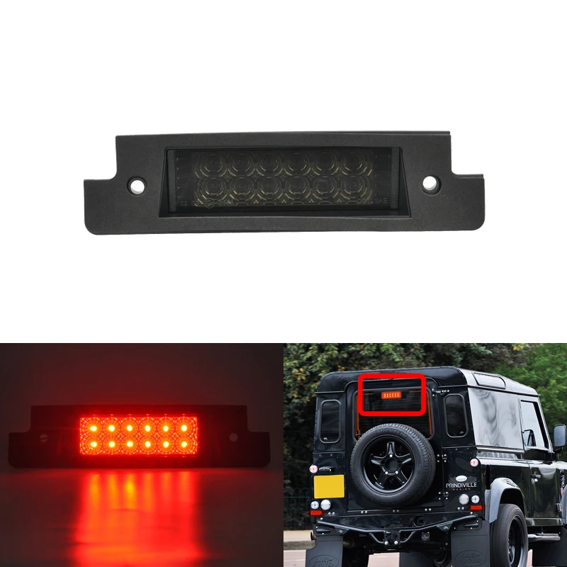 Замена OEM# XFG100330 дымчатые линзы Led High-крепление стоп светильник лампы для Land Rover Defender 90/110 открытие