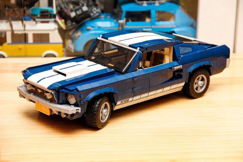 Pаспродажа Forded Mustanged 21047 Creator Expert Technic legoinglys совместимый 10265 Набор строительных блоков машины кирпичи игрушки подарки на день рождения