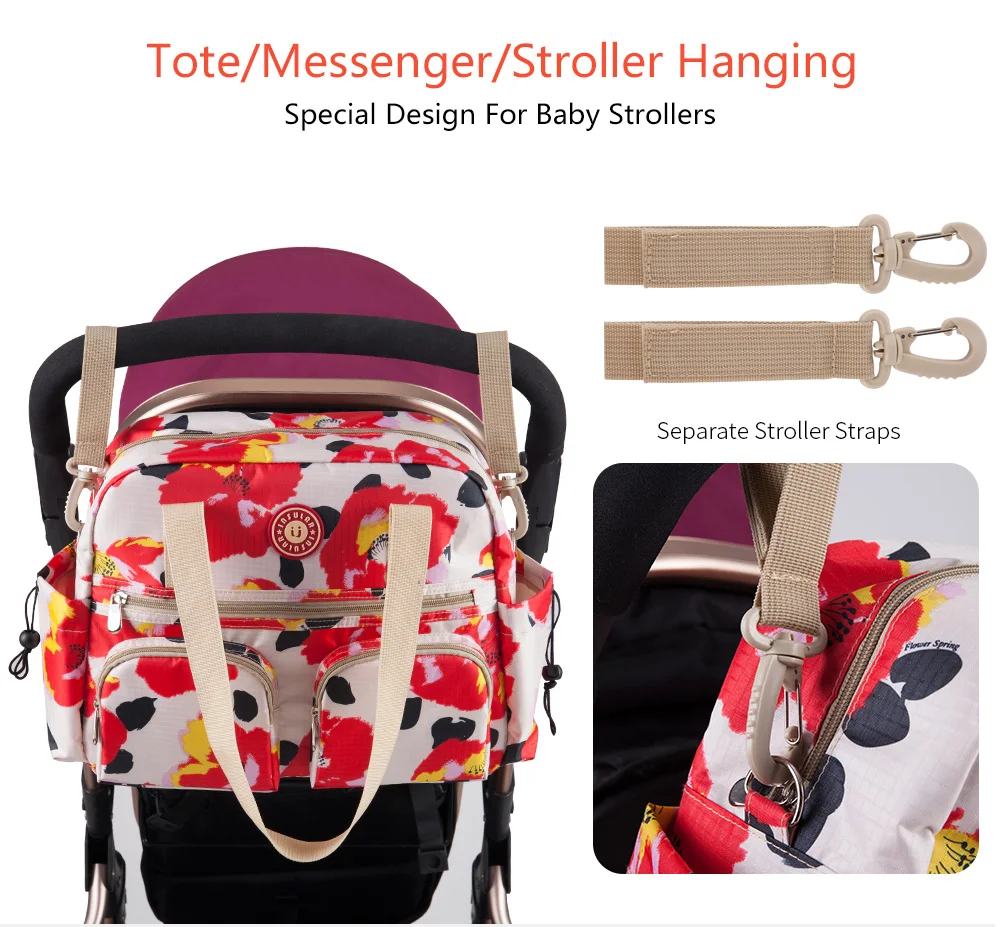 New Print Mommy Bag for Baby Multifunction Mummy Nappy Bag Diaper Bags Large Capacity Bolso Maternidad Tote for Baby Stroller