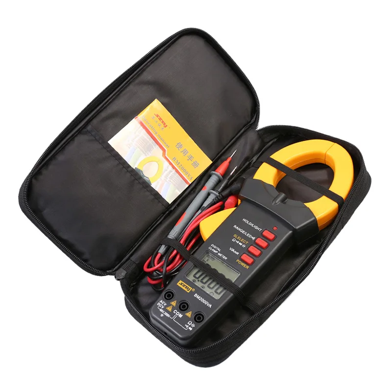 SZBJ BM2000VA pince multimètre 2000V 2000A AC avec pince de surtension multimètre anti-brûlure mise hors tension automatique haute précision condensateur ampèremètre