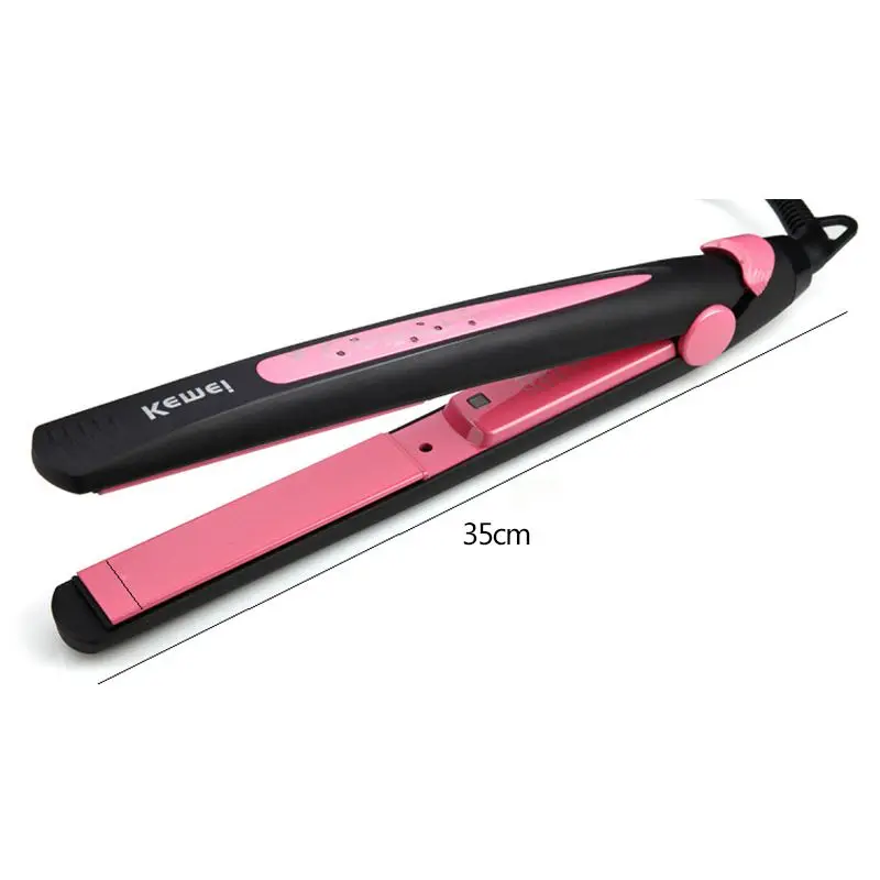 

Kemei KM-2808 Tourmaline Ceramic Hair Straightener Curler Straightening Curling Irons Styling Tools Gift