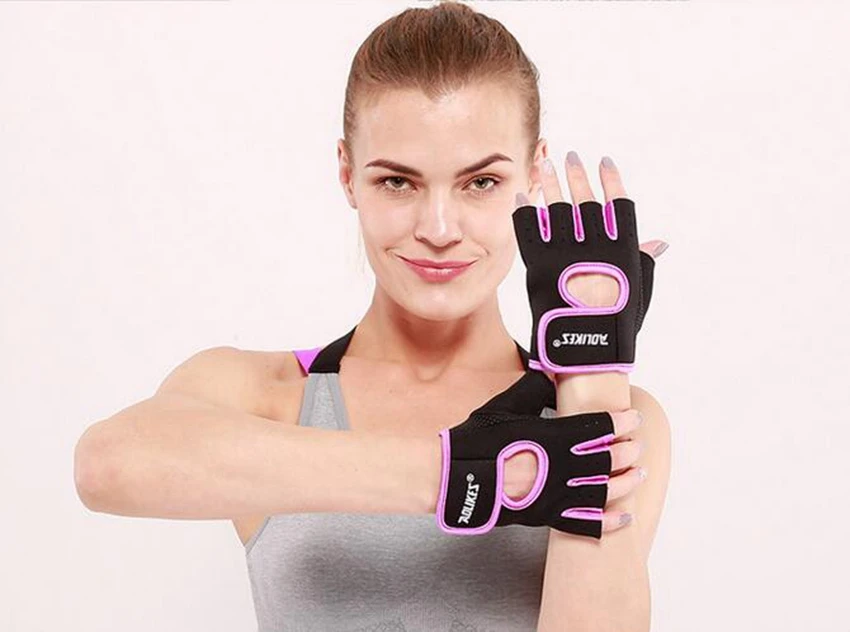 Мужские и женские силиконовые противоскользящие перчатки для тяжелой атлетики, спортивные тренировочные Перчатки для фитнеса с полупальцами