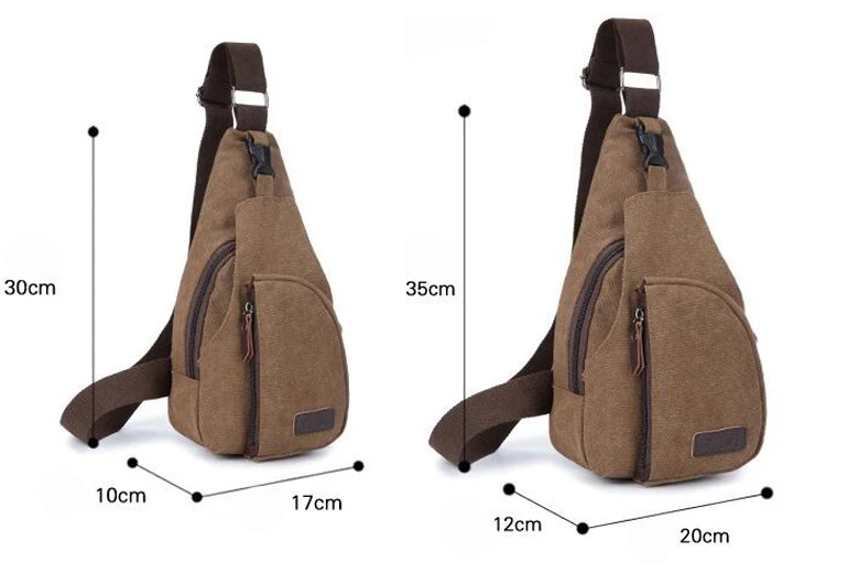 رجل الأزياء السفر حقيبة صدر للرجال خمر قماش Crossbody عودة حزمة الرجال حقيبة كتف متعددة الوظائف صغيرة السفر أكياس Q0139