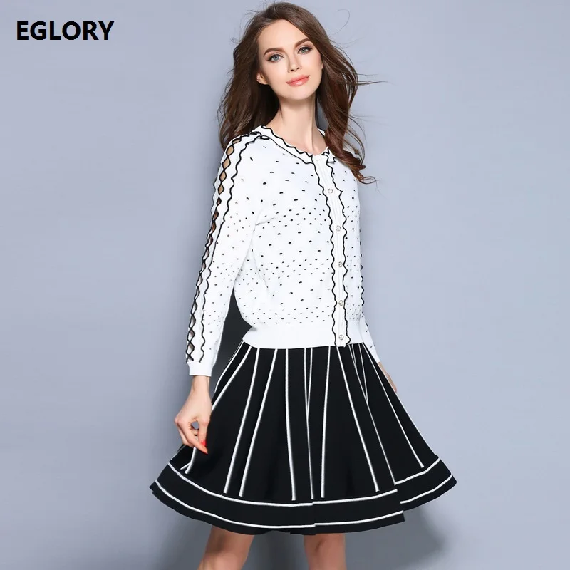 New Brand Fashion Cardigans Women 2018 Autumn Winter Hollow Out Knitting Long Sleeve Casual Black White Knitted Sweater Cardigan |