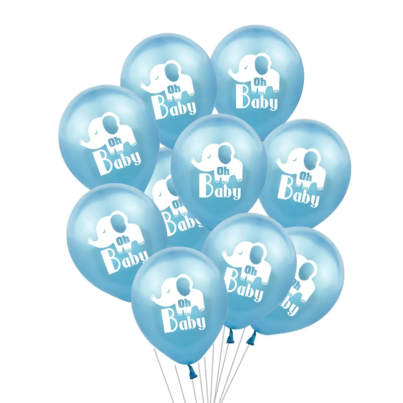 10 шт. 12 дюймов прекрасный мультфильм латексный шар слон животное воздушный шар надувной Globo для детей день рождения Вечеринка ребенок душ Декор - Цвет: B02