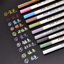 STA 10 цветов металлическая ручка для художника с жесткой головкой набор маркеров для манги детские школьные канцелярские принадлежности маркер товары для рукоделия