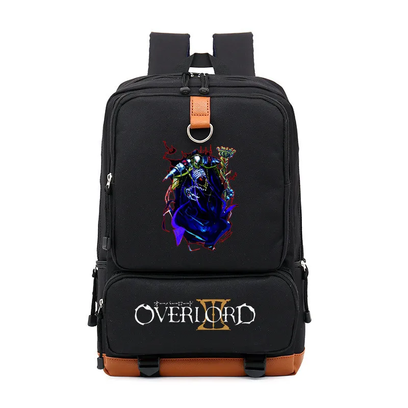 

New Anime Overlord Ainz Ooal Gown Backpack Cosplay Cartoon Printing Unisex Travel Backpack Bags Student School Laptop Bags