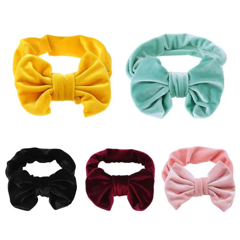 1PCS baby Girls 4colors pure Bow Hairband Turban Knot velvet Kids Headband New born Headwear Hair Band Accessories цена 1PCS baby Girls 4colors pure Bow Hairband Turban Knot velvet Kids Headband New born Headwear Hair Band Accessories цены онлайн