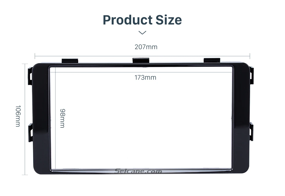 Seicane Fantastic Double Din 2015 Mitsubishi Pajero Sport Triton Car Radio Fascia Trim Dash CD Installation Kit Frame Panel