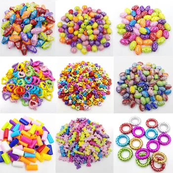

Sale New Earrings Bracelet Necklace DIY Beads Fashion Loose Acrylic Loose Beads For Jewelry Findings making