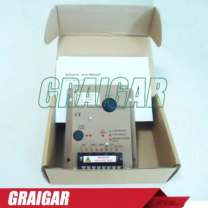 

Generator Governor SYC6714 Speed controller (PRE 6714) Synchronizer Generator and main bus ac inputs