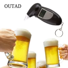 2018 Professional Alcohol Breath Tester Breathalyzer Analyzer Detector Test Keychain Breathalizer Breathalyser DeviceLCD Screen