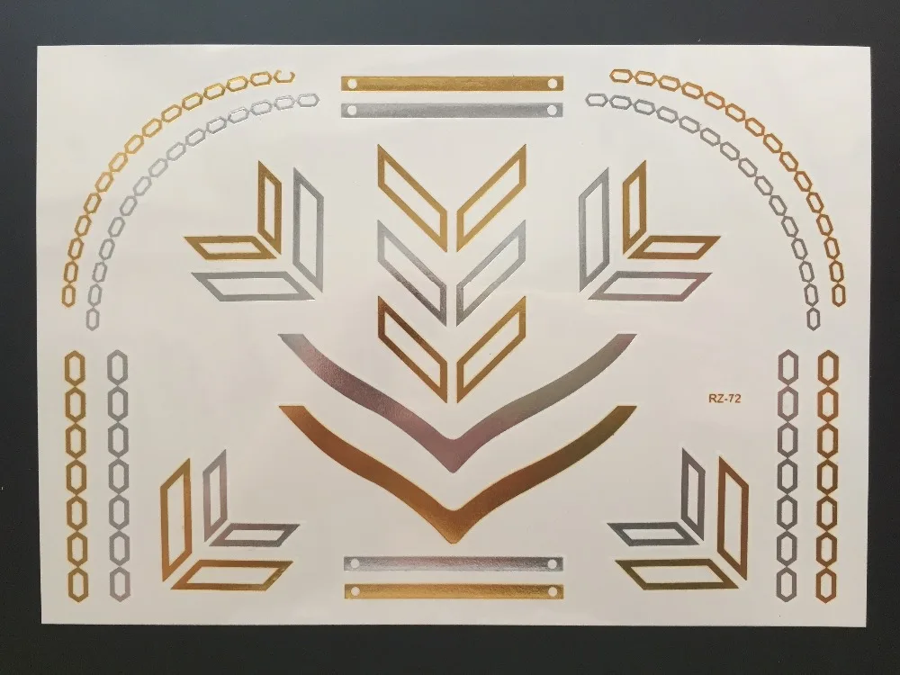 Disposable Transfer Temporary Tattoos paper Arch-shaped style Laser Papers Color Copier Art Decal | Красота и здоровье