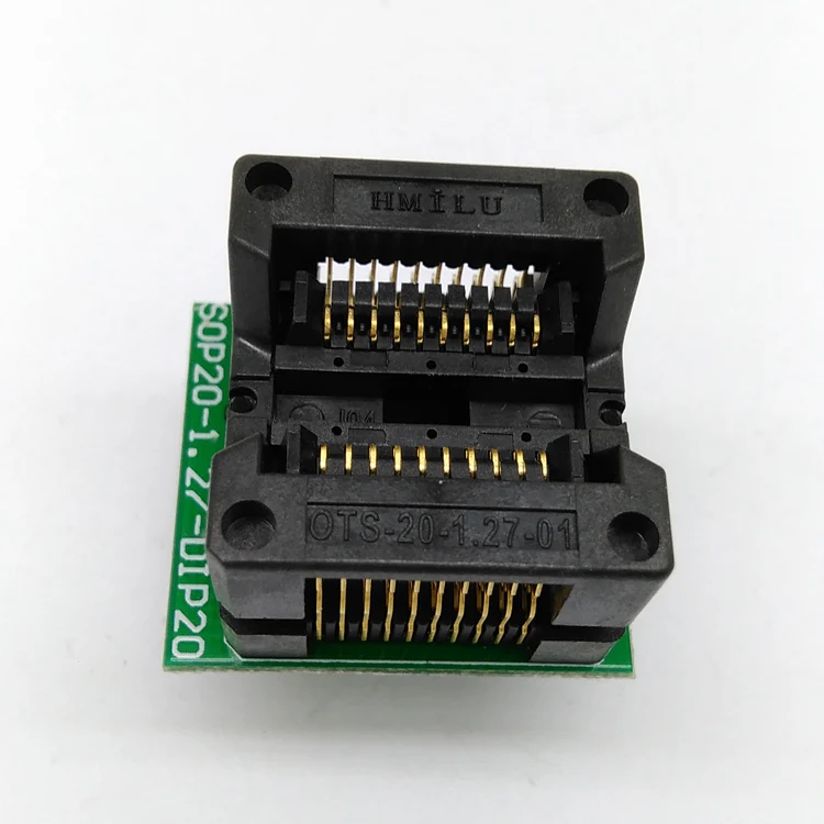SOP20 SOIC20 SO20 к DIP20 программирующая розетка шаг 1 27 м IC ширина корпуса 5 4 мм 209mil флэш