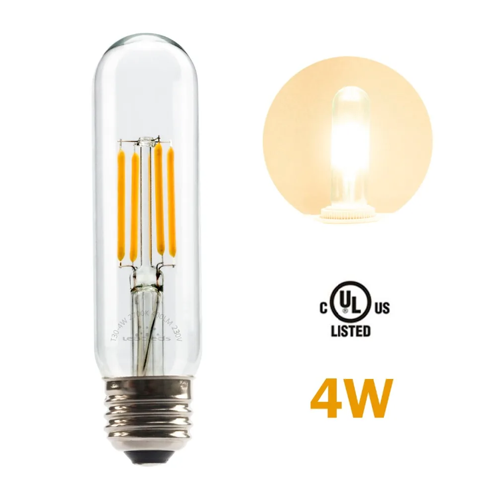 3PCS 4W 6W E27 T30 Vintage Edison Bulb Replace Incandescent Light 110V