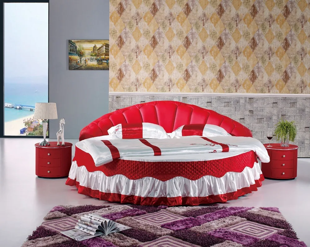 Online kopen wholesale ronde dubbele bed uit china ronde dubbele ...