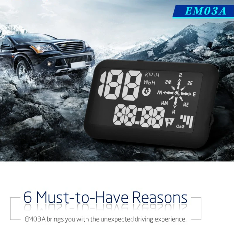 Echomen HUD head-up display car with a remote control Automotive GPS versionHUD EM03A | Автомобили и мотоциклы