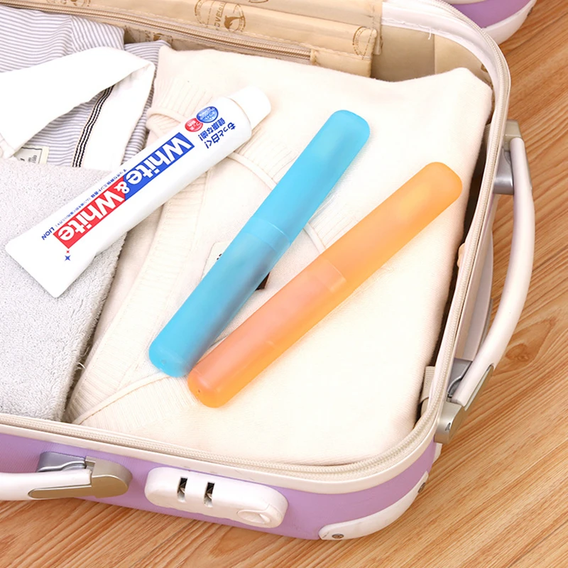 Travel Accessories Seven Colors Toothbrush Tube Cover Case Cap Plastic Suitcase Holder Baggage Boarding Portable Breathable Travel Accessories Seven Colors Toothbrush Tube Cover Case Cap Plastic Suitcase Holder Baggage Boarding Portable Breathable